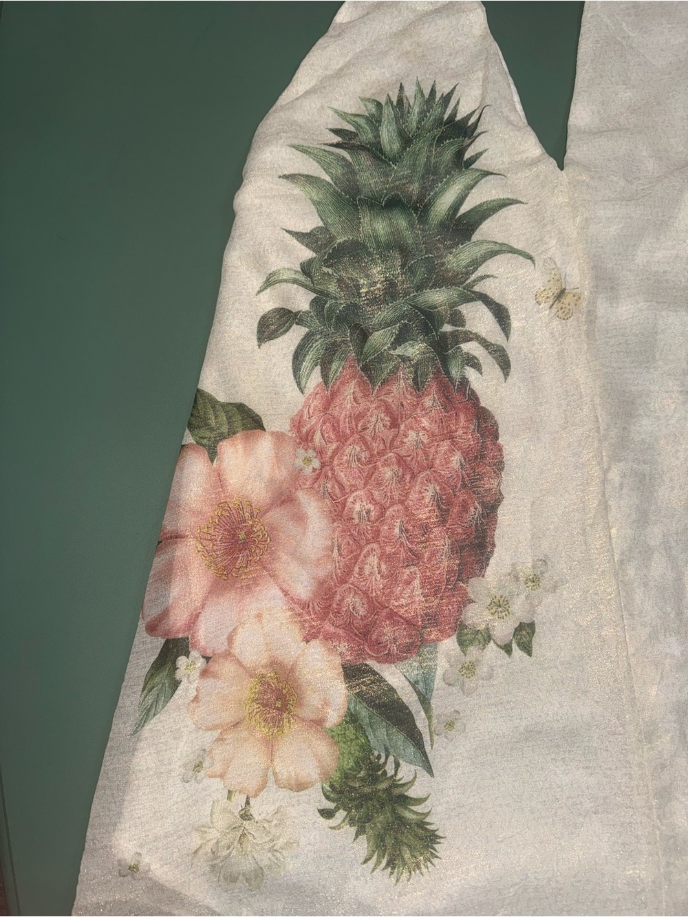 Farm Rio Vintage White Pineapple Print Halter Romper - Picture 2 of 9